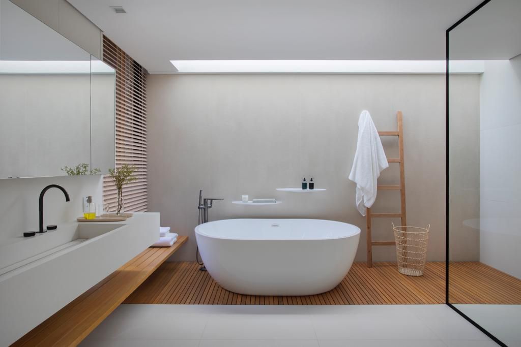 Banho spa com deck Cumaru